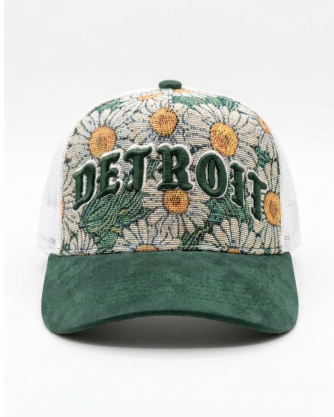 Detroit Floral Tapestry Trucker Hat